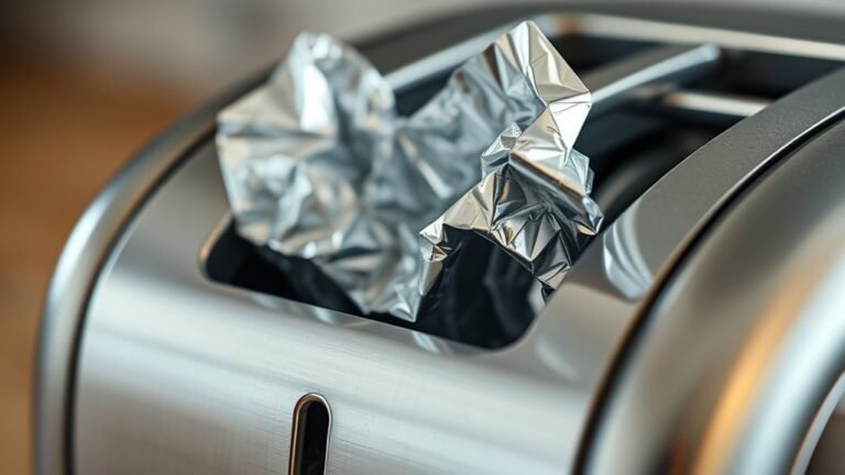 can you put foil in toaster
