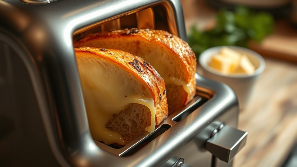 grilled cheese in toaster