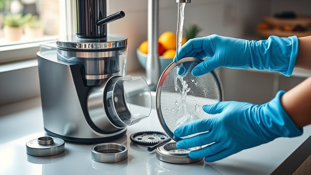 how to clean a juicer