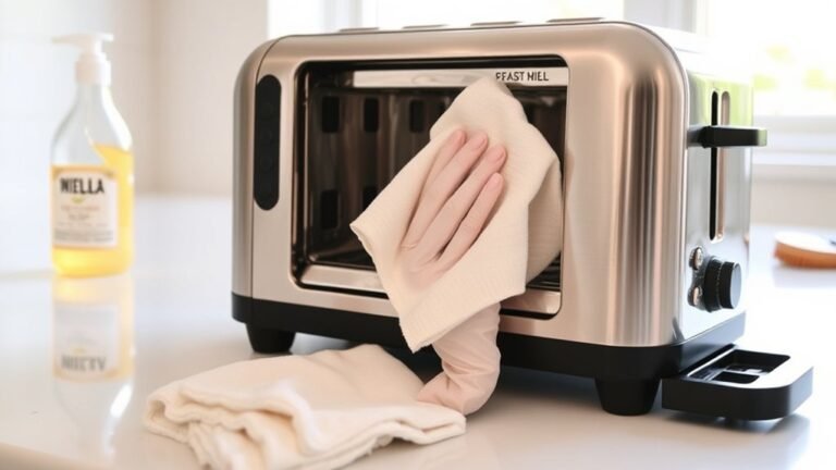 how to clean a toaster