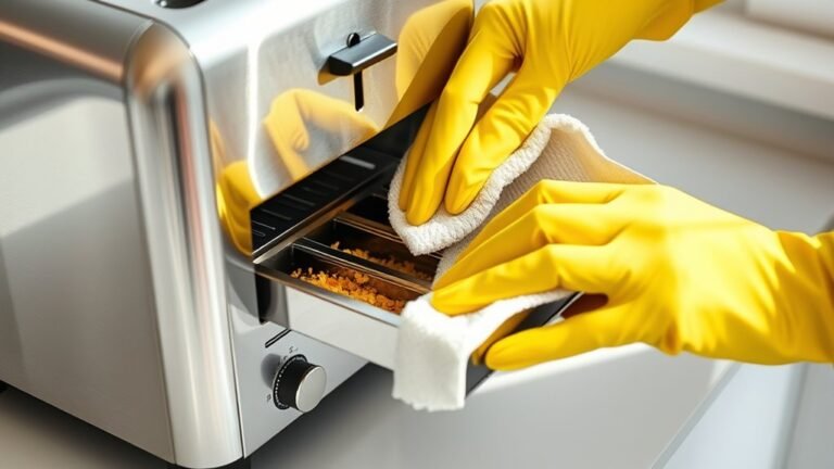 how to clean toaster