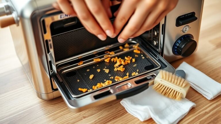 how to clean toaster interior
