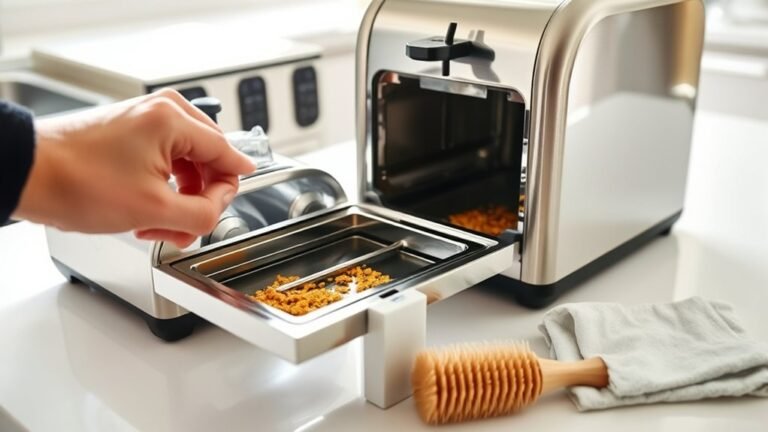 how to clean toaster interior