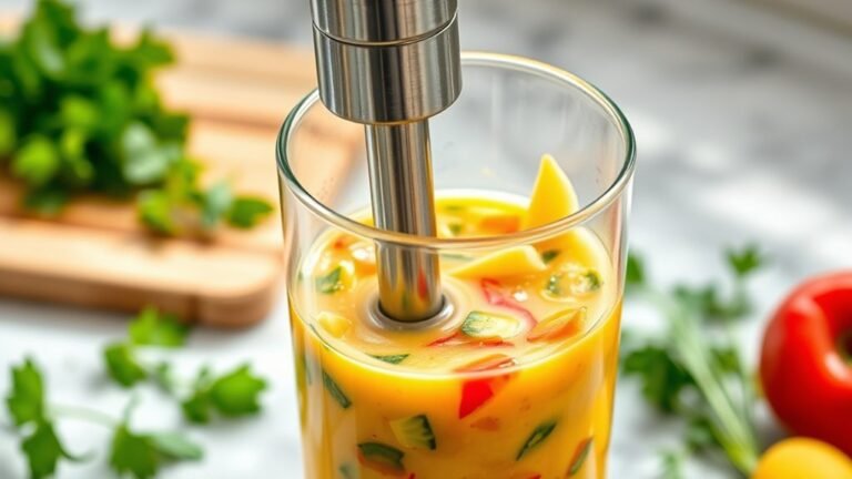 immersion blender usage guide wording