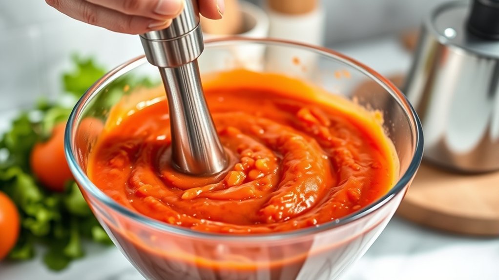 immersion blender usage instructions