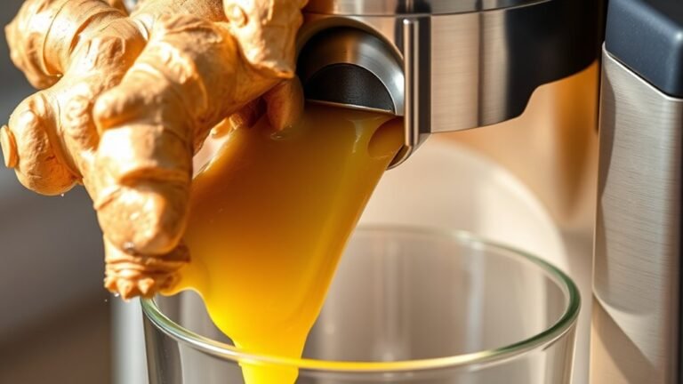 juice ginger with juicer