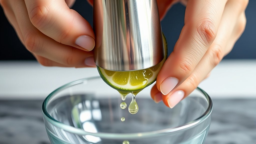 juice limes with juicer