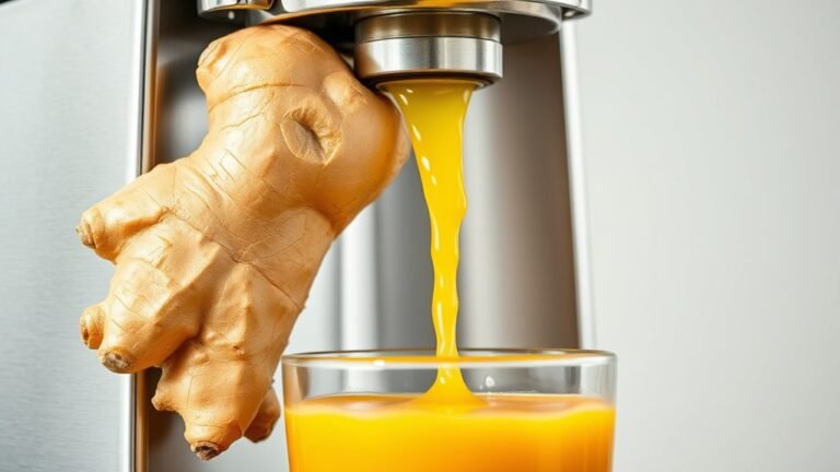 juicing ginger with juicer