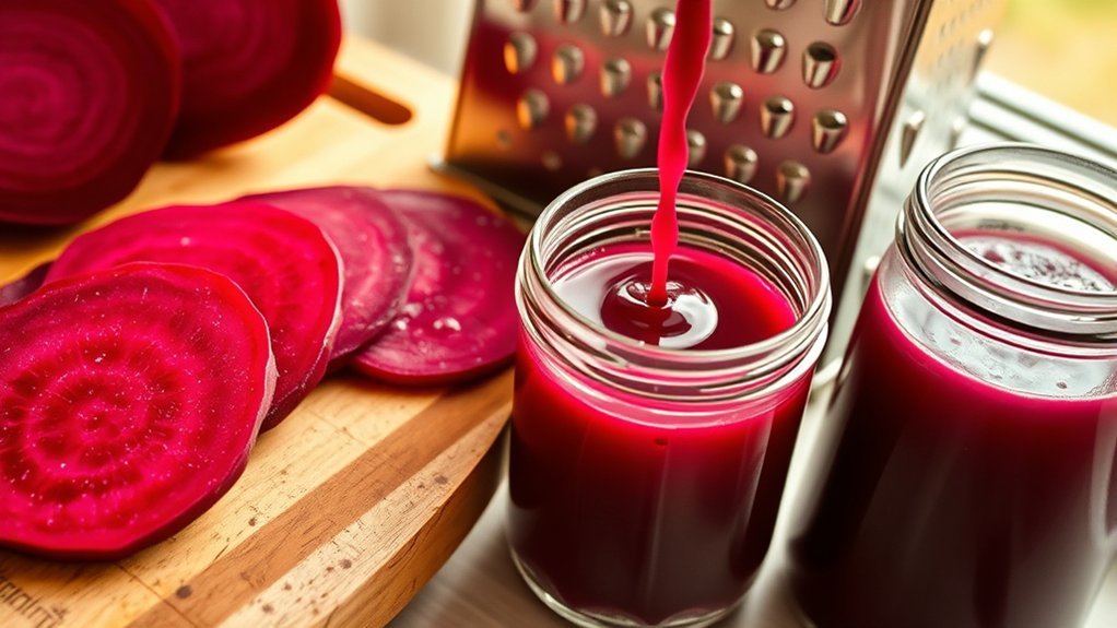 manual beet juice without juicer