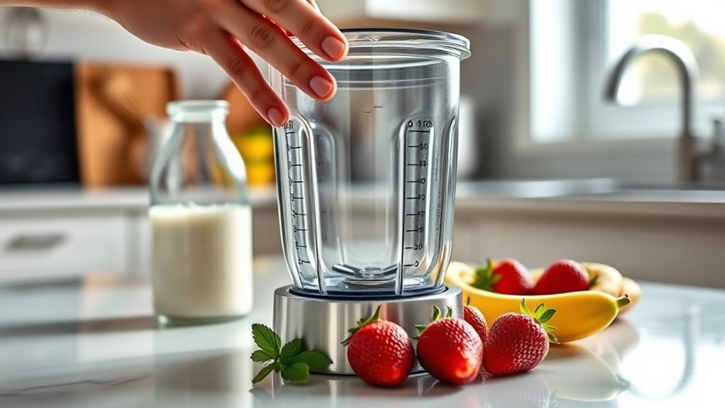 milkshake blender instructions prompt