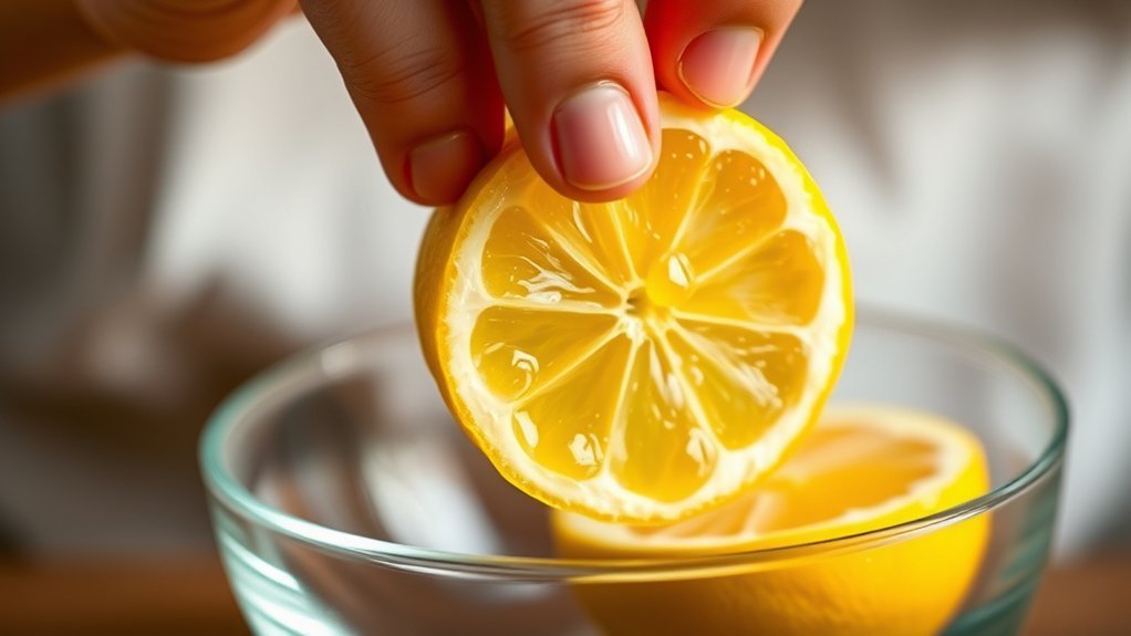 squeezing lemon without juicer