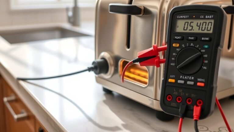 toaster current amperage rating