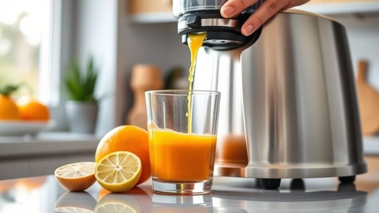using a juicer to extract juice