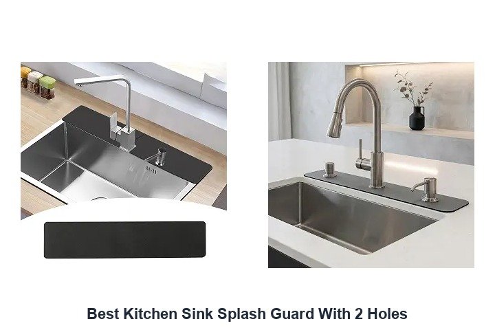 best kitchen sink splash guard with 2 holes