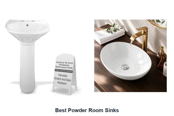 best powder room sinks